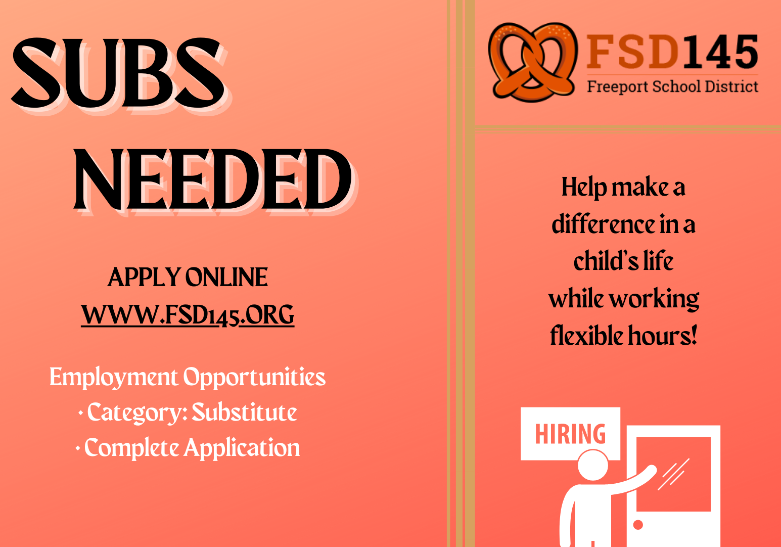  Graphic of Hiring Subs Flyer
